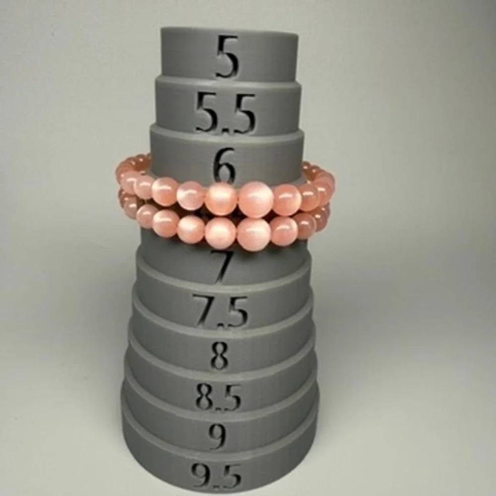 Vintage Moonglow Bracelet Pastel Pink Lucite Bead Double Row Memory Wire  6.5